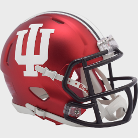 Riddell Indiana Hoosiers Anodized Crimson Speed Mini Helmet